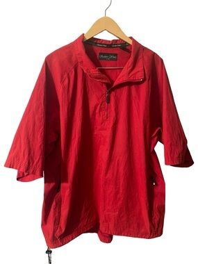 Vintage Scottish Winds Red Pullover Windbreaker Jacket Men’s L